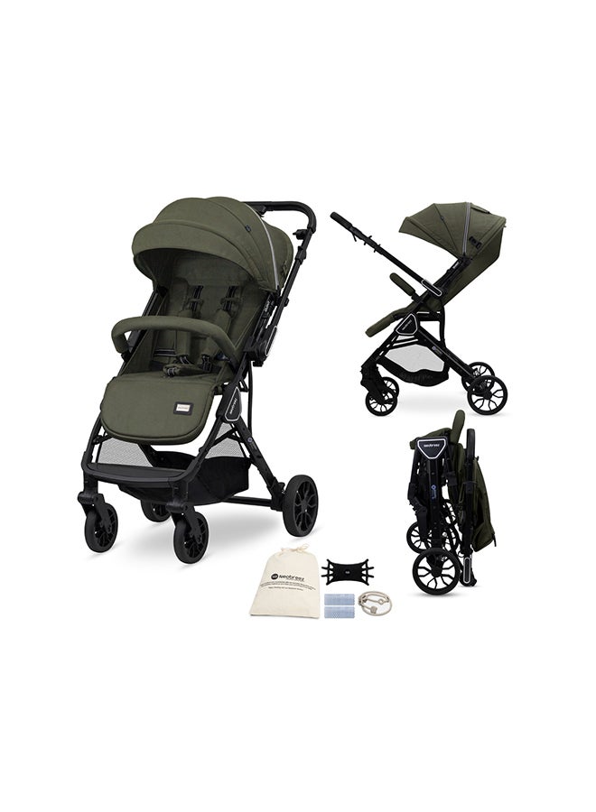 Neobreez QUINT Reversible Handle Lightweight Compact Travel Stroller, Foldable Baby Stroller, Pushchair, Toddler Baby Trolley, Waterproof UPF 50+Canopy,0-4yrs,22kg,3yrs Warranty - Image 1