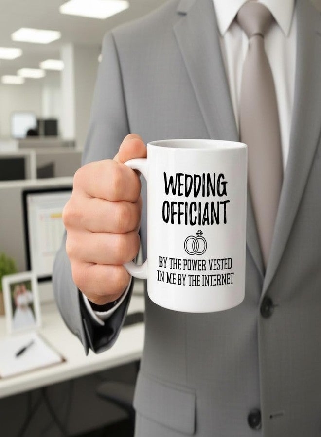 Casitika Funny Wedding Officiant Gift. 11 oz Ceramic Coffee Mug. By the Power Vested In Me By The Internet. Ideas for Gag Gifts. (11 oz White) - Image 2