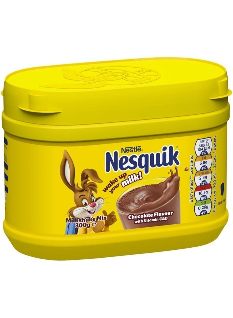 Nestle Nesquik Chocolate Flavored Milk Shake Mix 300g - Image 2