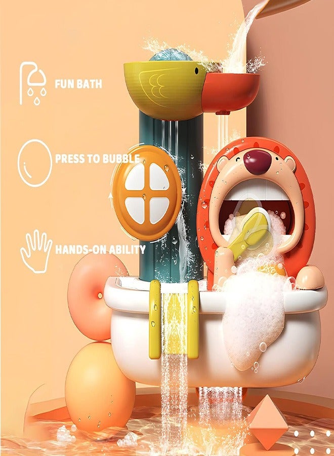 joyzzz Cartoon Lion Powerful Suction Cup Shower Head Toy Suitable for Children 1 to 4 Years Old - Image 4