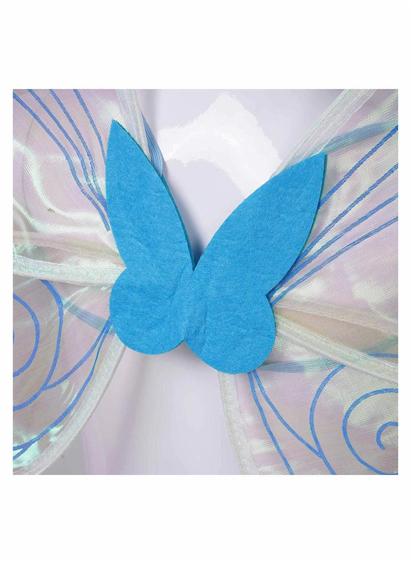 Excefore Kids Girls Sparkling Sheer Wings, Fairy Wings Dress Up Wings  - Image 5