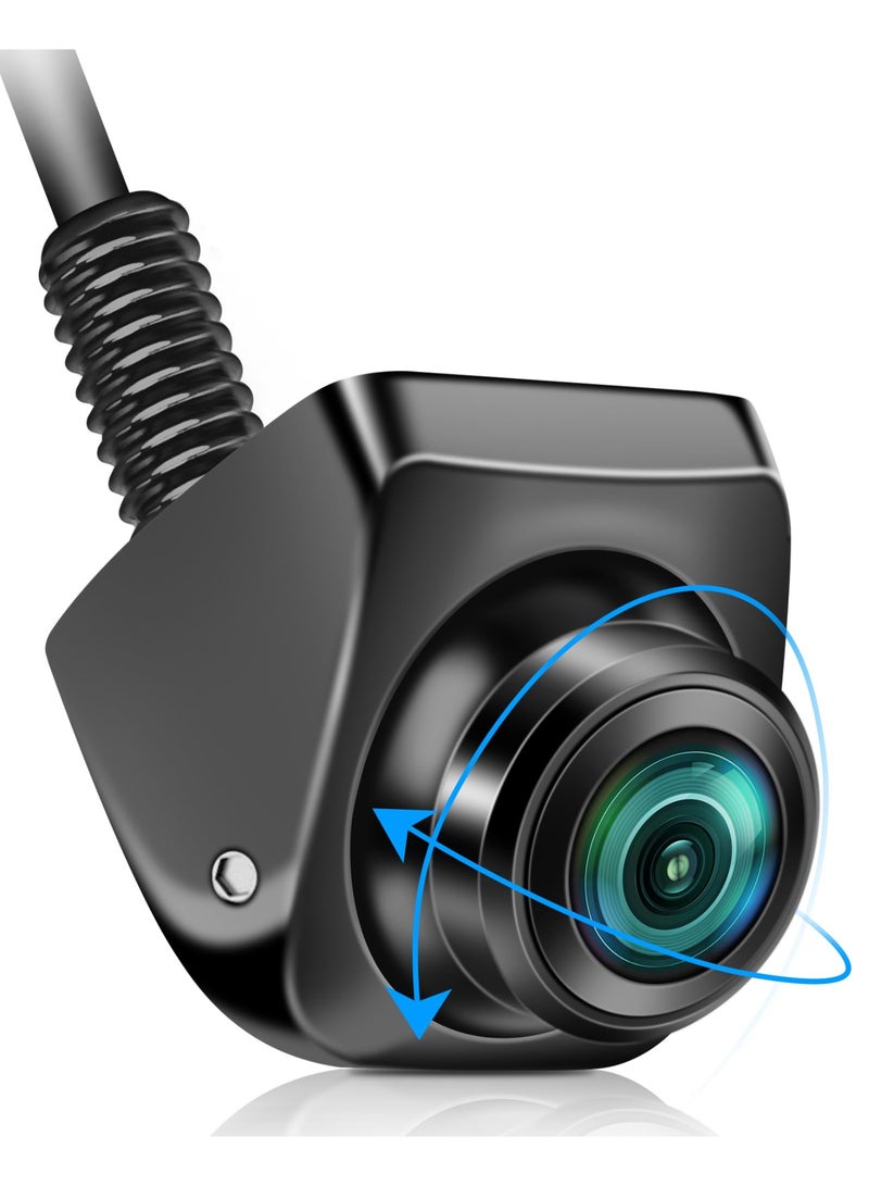 SANMUGEED Reversing Camera AHD 1080P/720P/CVBS/PAL 360° Rotatable Reverse Camera Front/Rear View Cameras Waterproof Parking Assistant 170° Wide Angle Fit Most RCA Monitor Universal 12-24V for Car Van SUV - Image 1