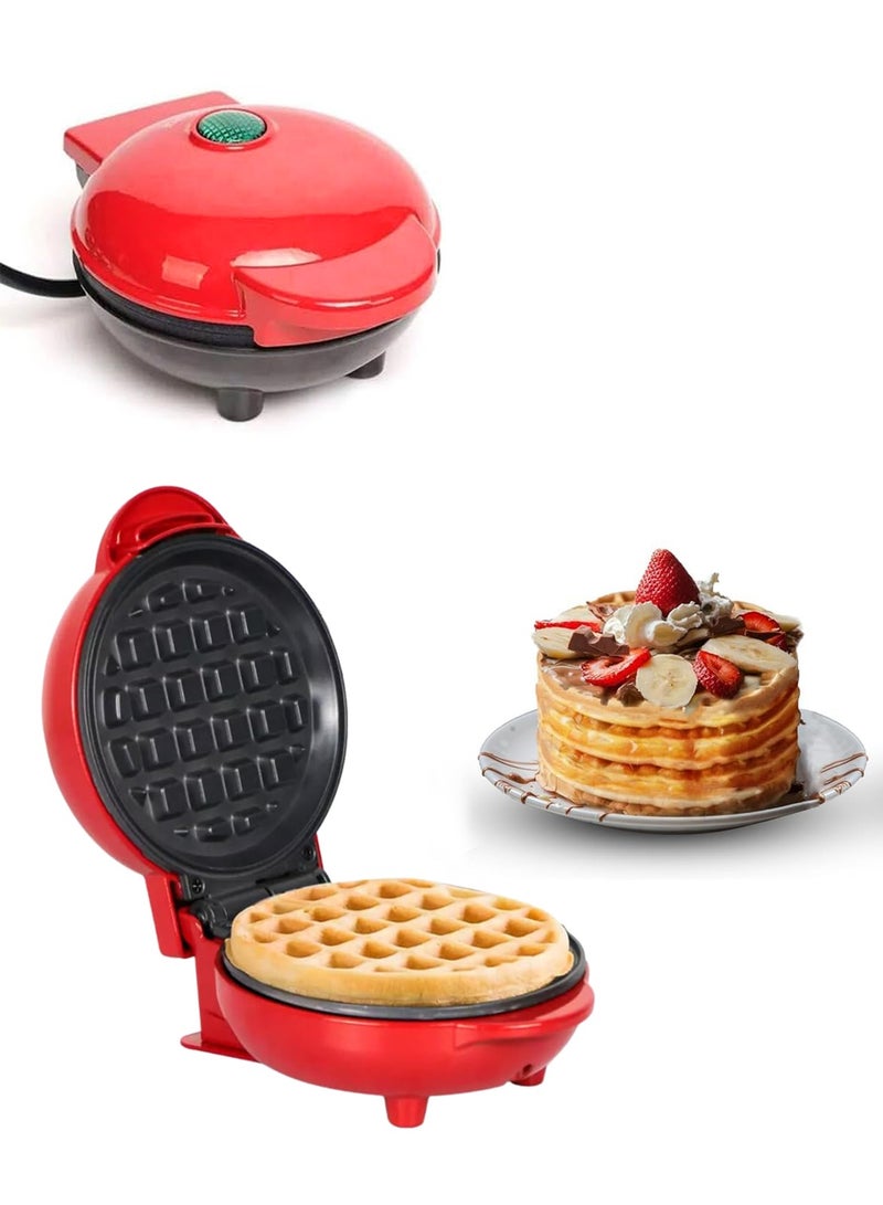 هوميفاي صانع الوافل الصغير متعدد الوظائف مقاس 4 بوصات ، الفطائر البلجيكية هاش براونز كيتو سناكس ساندويتش نفث البيض للأطفال والعائلات صينية كهربائية مدمجة غير لاصقة سطح 220 فولت - Image 1