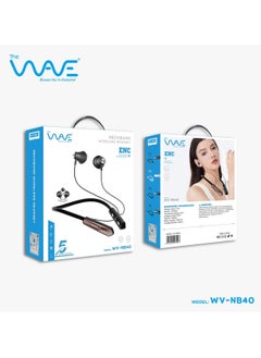 Wave NECKBAND BLUETOOTH EARPHONE WITH 5 VOICE CHANGER NOISE CANCELLATION WV-NB40 - Blue  - Image 3