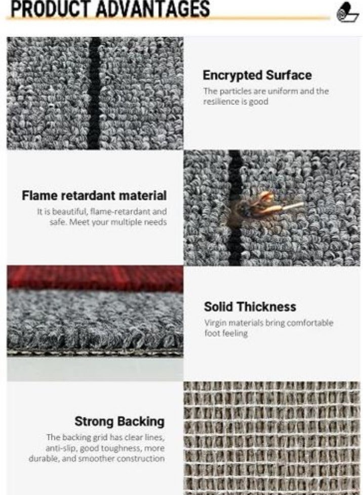 AL WADI FURNITURE Awf Al Wadi Furniture Loop Pile Carpet Navy Blue  - Image 4