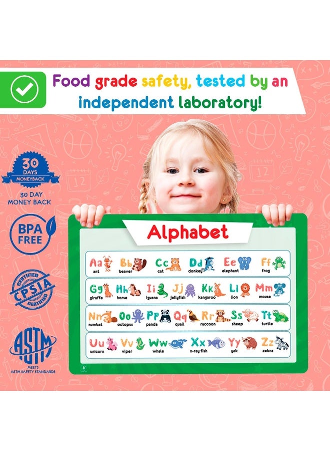 Simply Magic 5 Placemats for Kids - Educational Placemats: Alphabet, Shapes, Colors, Numbers, Solar System - Image 5