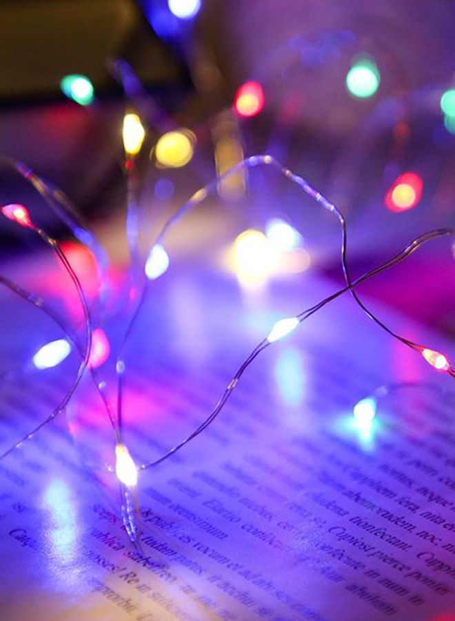 Loquat Battery Powered LED String Lights White/Clear 8cm - Image 3