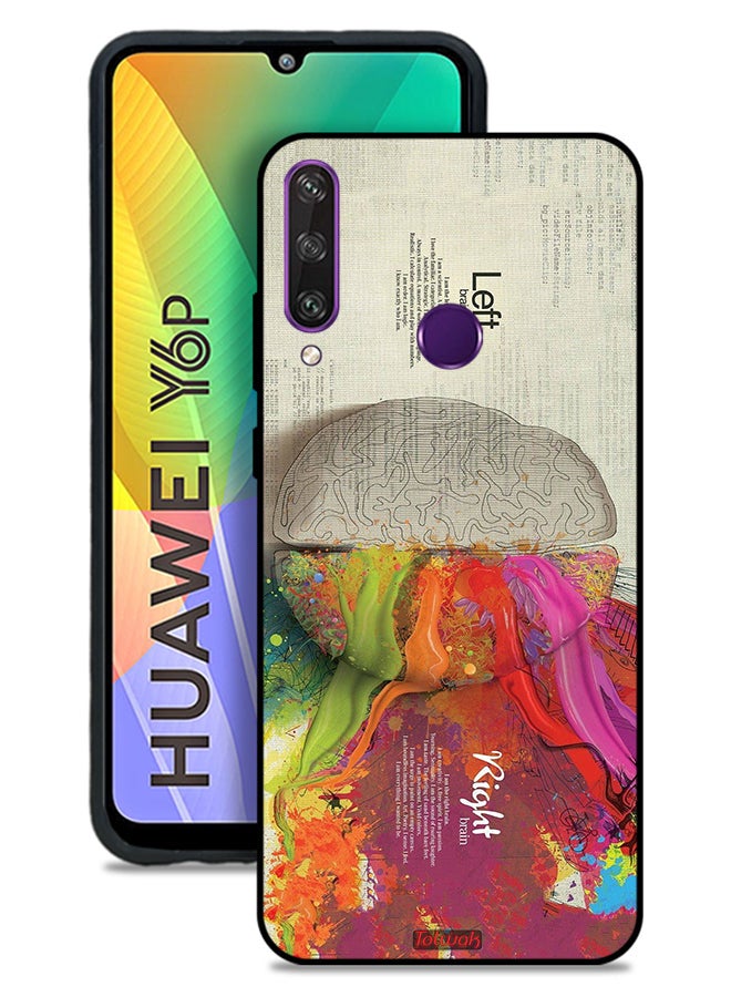 Tolwak Huawei Y6p Protective Case Cover Abstract Brain Science Artwork - Image 1