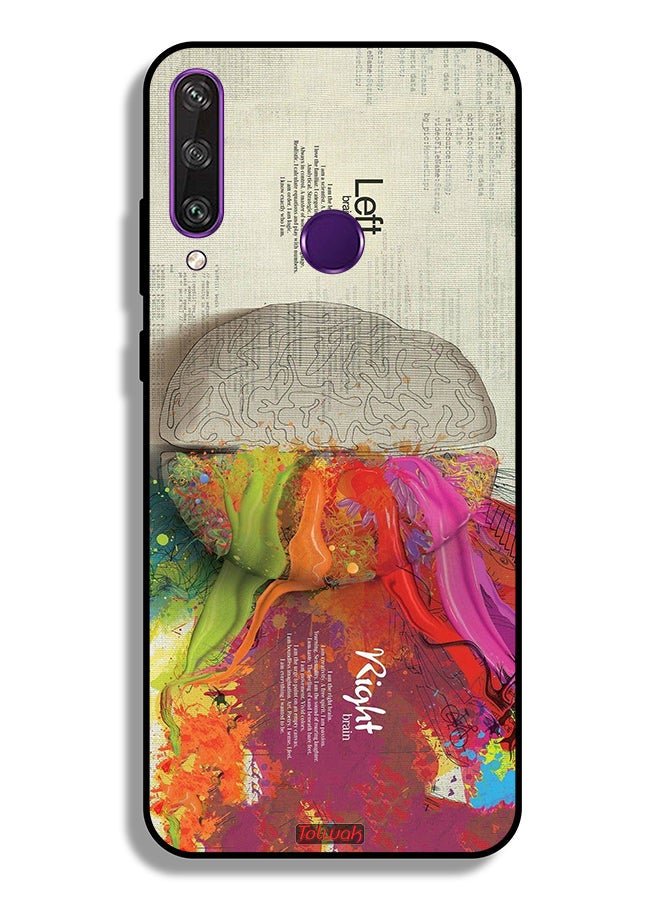 Tolwak Huawei Y6p Protective Case Cover Abstract Brain Science Artwork - Image 2