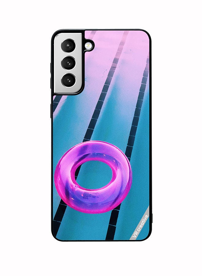 VR CREATIVE Protective Case Cover For Samsung Galaxy S22 5G Pink Tube Design Multicolour - Image 1