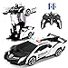 Blackma Remote Control Car Transform OneButton Deformation  360Rotating Drifting Transform Robot RC Car with LED Light Toy Gifts for 4 5 6 7 8 9 10 11 12 Years Old Boy White - Image 4