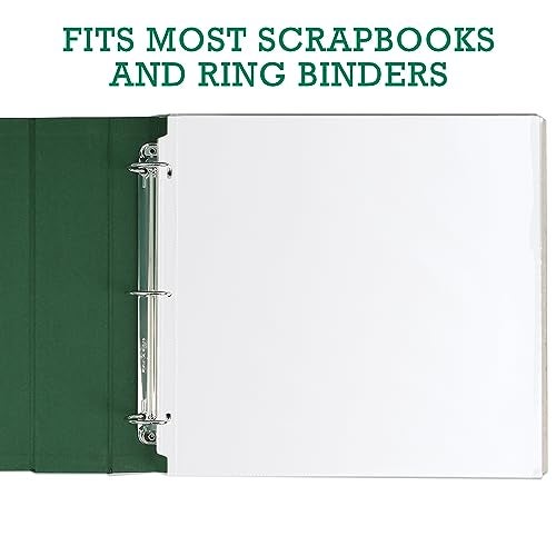 Samsill Scrapbook Refill Pages 12x12 Inch, 50 Pack, Fits 3 Ring Scrapbook Binders and 12x12 Photo Albums, Top-Loading, Heavy-Duty, Holds 2 Pages, Super Clear - Image 3