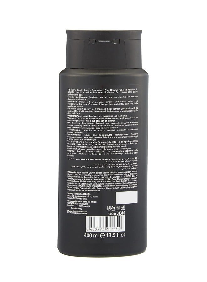 pierre cardin Men Shampoo Energy 400ml - Image 2