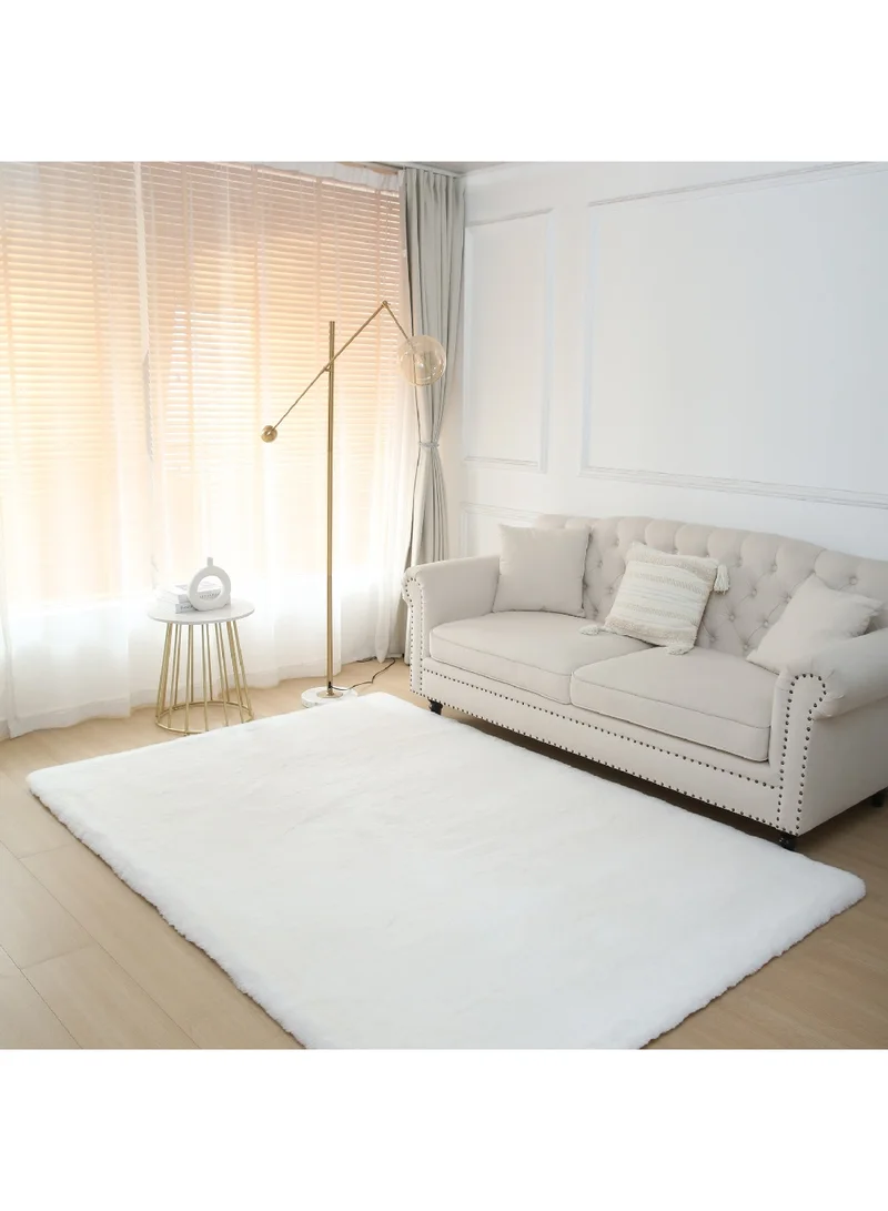 هوم بوكس سجادة فاخرة من فراء الأرانب الصناعي  ×  سم