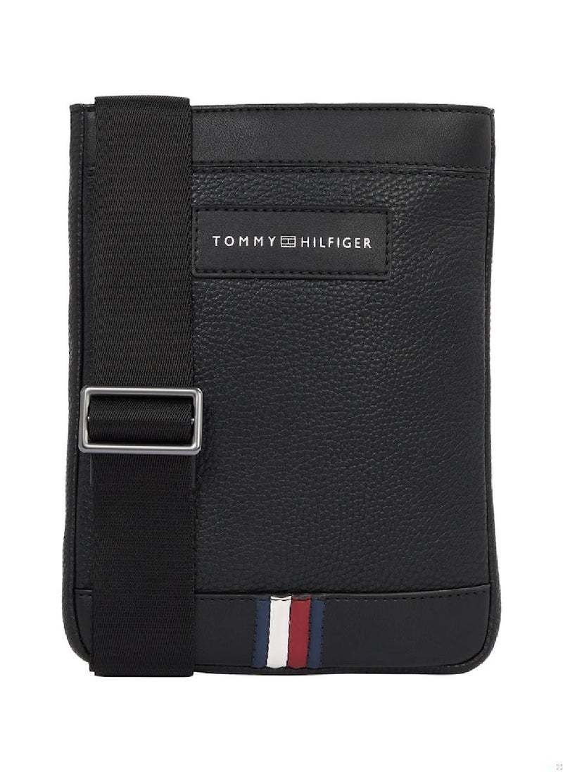 TOMMY HILFIGER Men's Th Business Small Crossover Bag, Black - faux leather  - Image 1