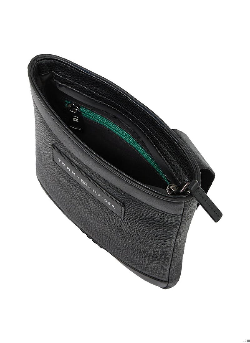 TOMMY HILFIGER Men's Th Business Small Crossover Bag, Black - faux leather  - Image 3