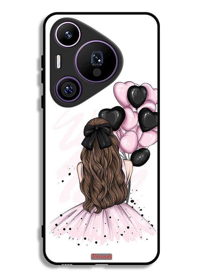 Tolwak Huawei Pura 70 Pro Protective Case Cover Holding Balloons Girl Art - Image 1