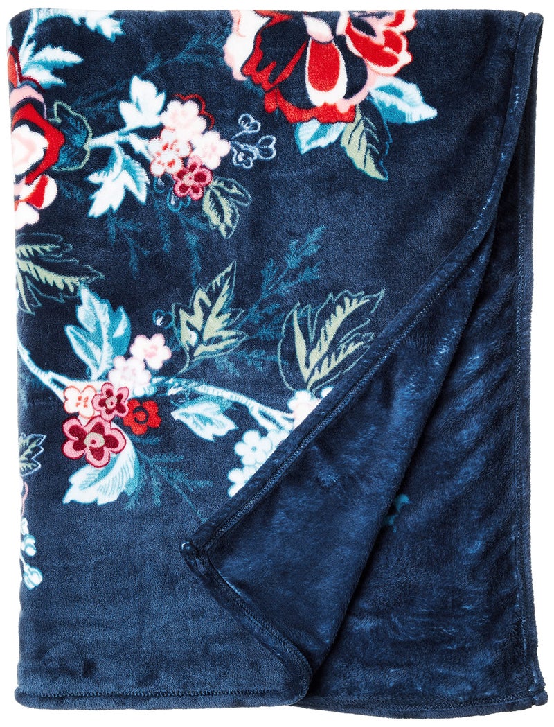 Vera Bradley Women'S Fleece Plush Throw Blanket  Rose Toile  80 X 50 - Image 2