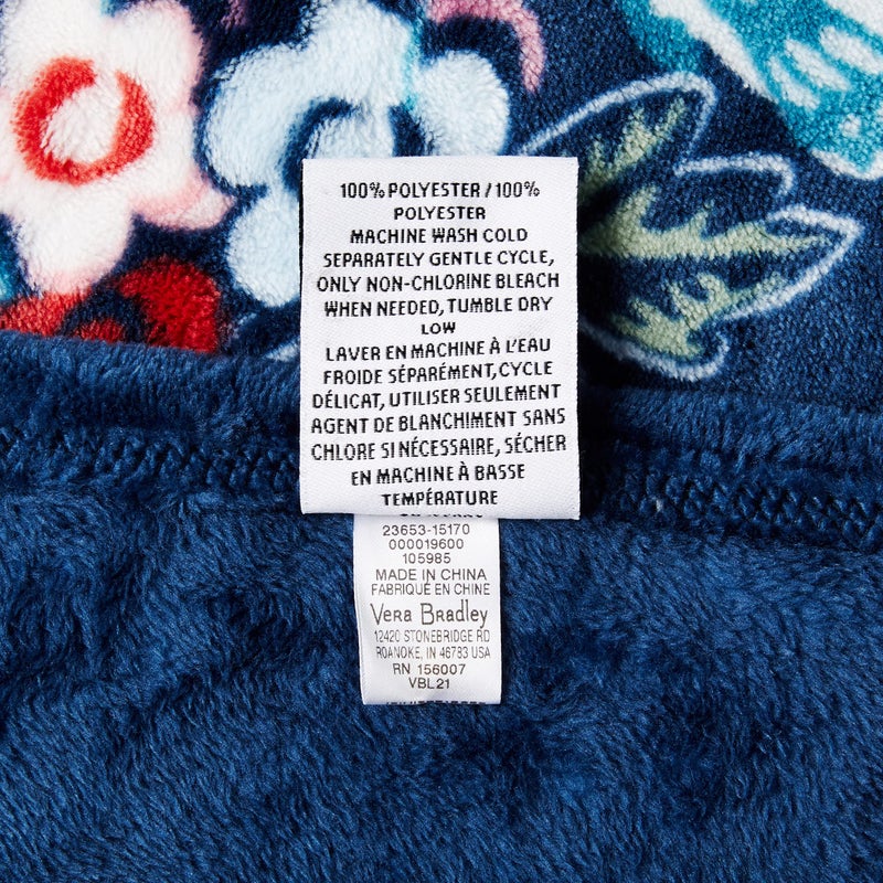 Vera Bradley Women'S Fleece Plush Throw Blanket  Rose Toile  80 X 50 - Image 3