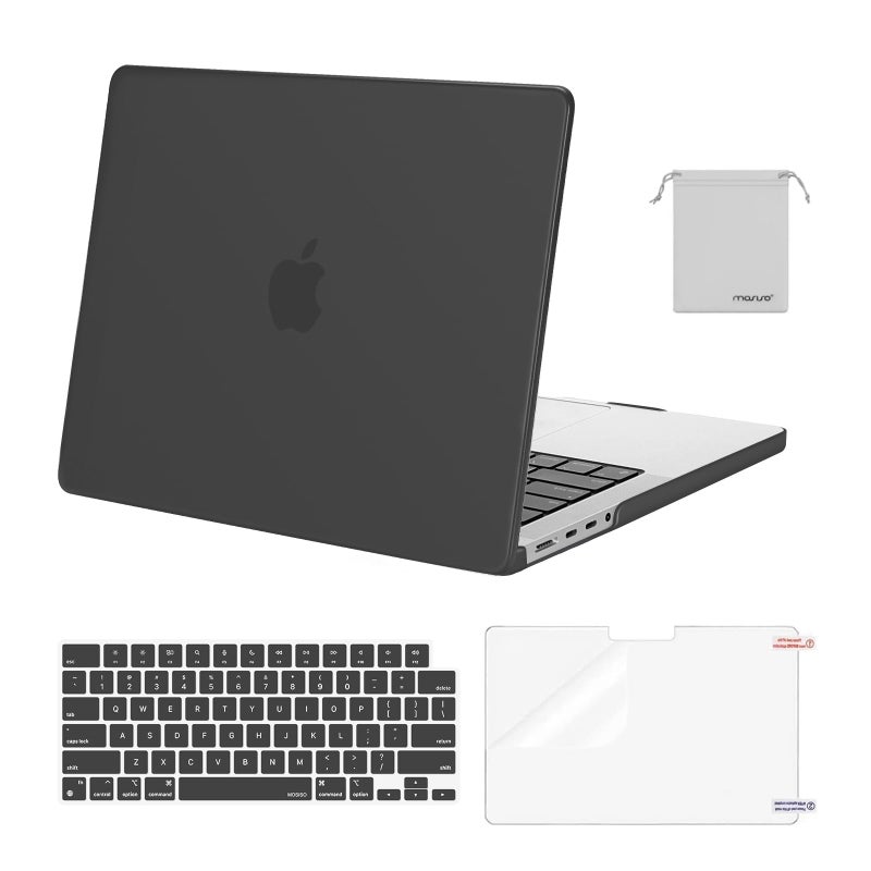 MOSISO Compatible with MacBook Pro 14 inch Case M5 2026 M4 2025 M3 M2 M1 20242021 A3427 A3426 A3434 A3112 A3185 A3401 A2918 A2992 A2779 A2442Hard CaseKeyboard SkinScreenFilmPouch Space Gray - Image 2