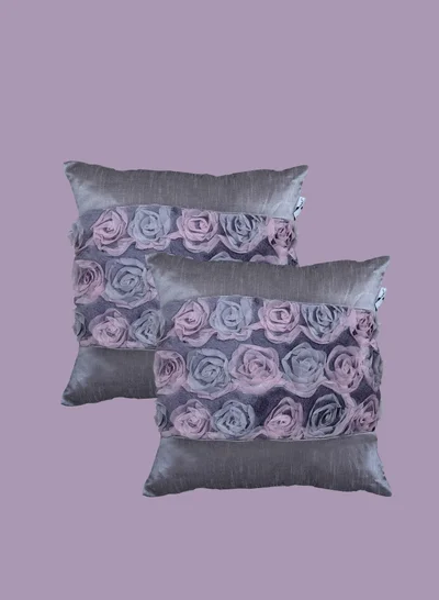Donetella Cushion Cover,45X45 Cm (18X18 inch) 2-Pcs Decorative Throw Pillowcases Without Filler With Beautiful Abstract Art For Sofa Bed Living Room And Couch, Comet