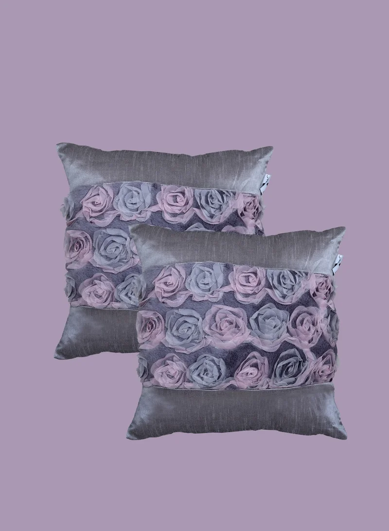 دوناتيلا غطاء وسادة، 45 × 45 سم (18 × 18 بوصة) قطعتان من أكياس الوسائد المزخرفة بدون حشو مع فن تجريدي جميل للأريكة التي تتحول إلى سرير وغرفة المعيشة والأريكة، مذنب