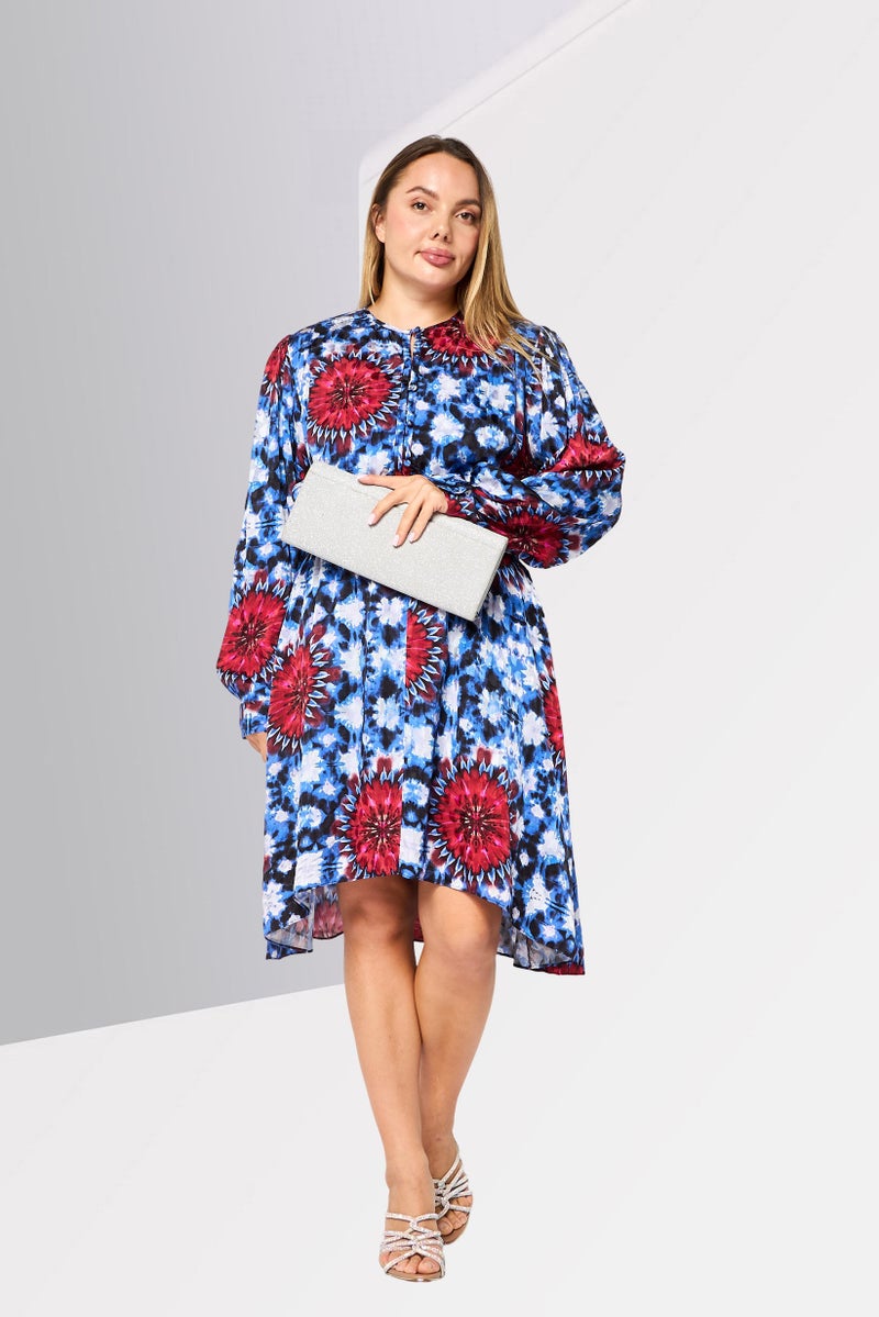 DESIGUAL Women Abstract Print Midi Dress, Multicolor - Image 2