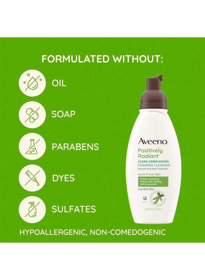 Aveeno Clear Complexion Foaming Cleanser, 6 Ounce - Image 4