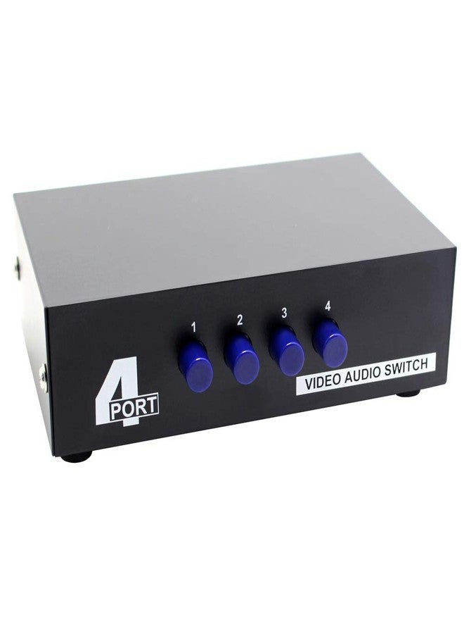 Panlong Panlong 4-Way AV Switch RCA Switcher 4 In 1 Out Composite Video L/R Audio Selector Box for DVD STB Game Consoles - Image 2