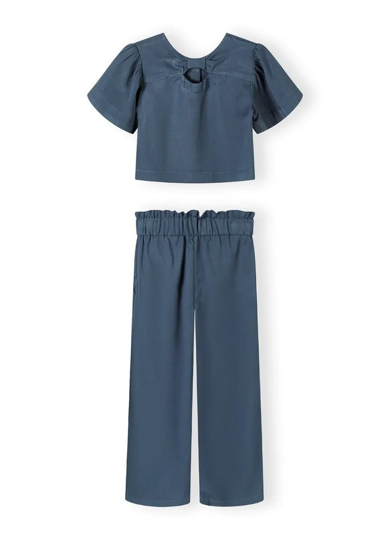 مينوتي Teens Frill Sleeve Top And Wide Leg Trouser Set