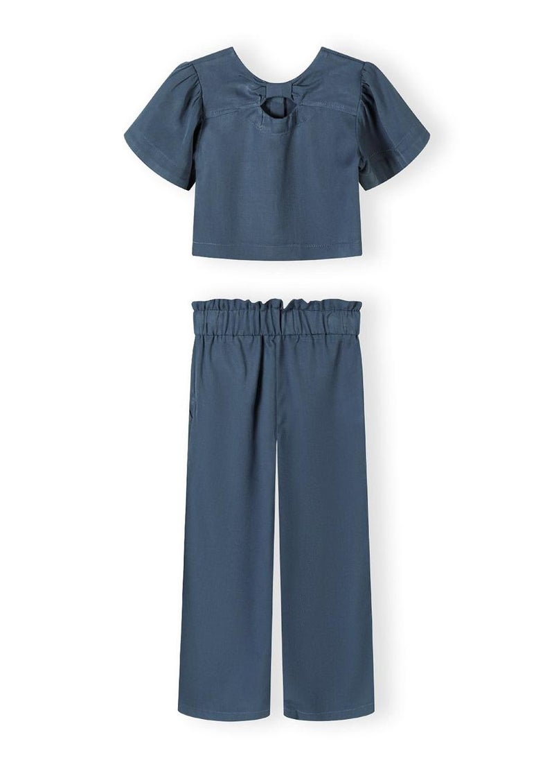 MINOTI Teen Girls Lyocell Blouse and Trousers Set with Print - Image 2