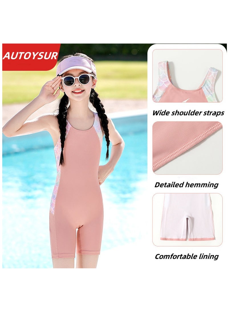 AUTOYSUR Girls One Piece Swimsuit, Kid Swimsuit, Girls Water Sport Swimsuit, UPF 50+ Sun Protection Bathing Suits - Image 2