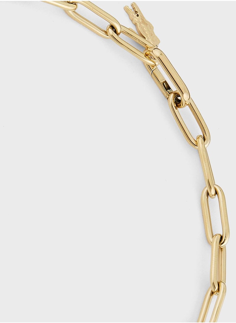 LACOSTE - Galaxy Stylish Lock Layered Necklace - Image 1