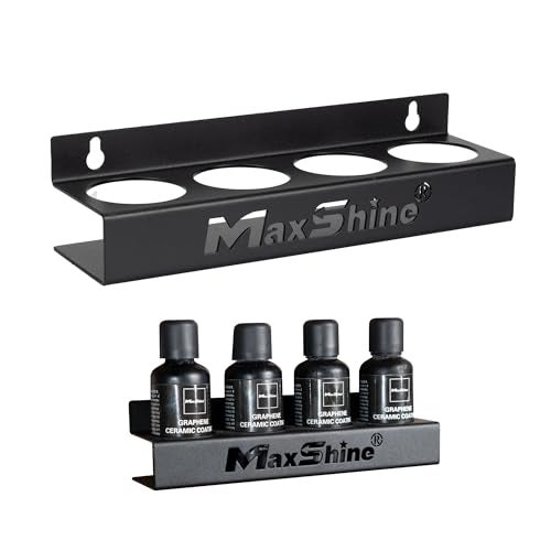 Maxshine Universal Detailing Ceramic Coating Holder - Holds 4 Bottles (50-100ml), Sturdy & Lightweight Organizer, Easy Wall Mounting, Premium Auto Detailing Accessories for Garage & Mobile Use - Image 1