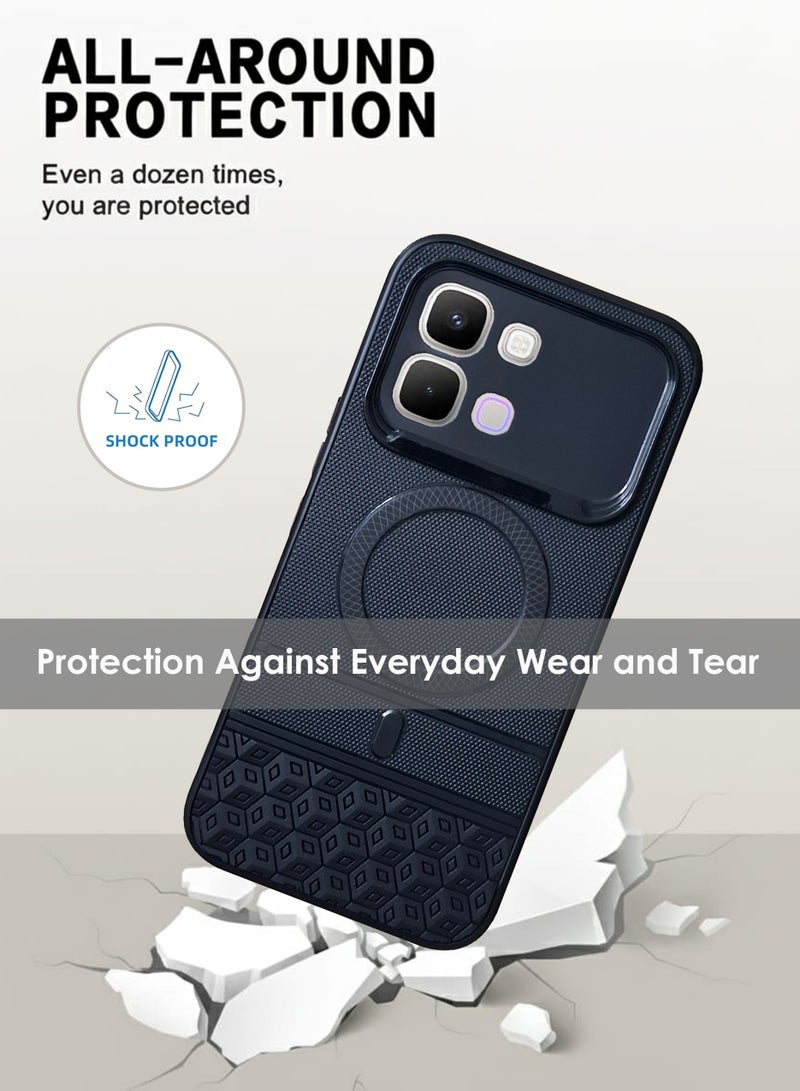 غطاء خلفي من السيليكون لهاتف إنفينيكس نوت إيدج  - غطاء من السيليكون الحراري المرن (TPU)، متين وذو فتحات دقيقة - حماية من الخدوش والغبار والبقع، غطاء مقاوم للصدمات والماء لهاتف إنفينيكس نوت إيدج  - أسود - Image 3