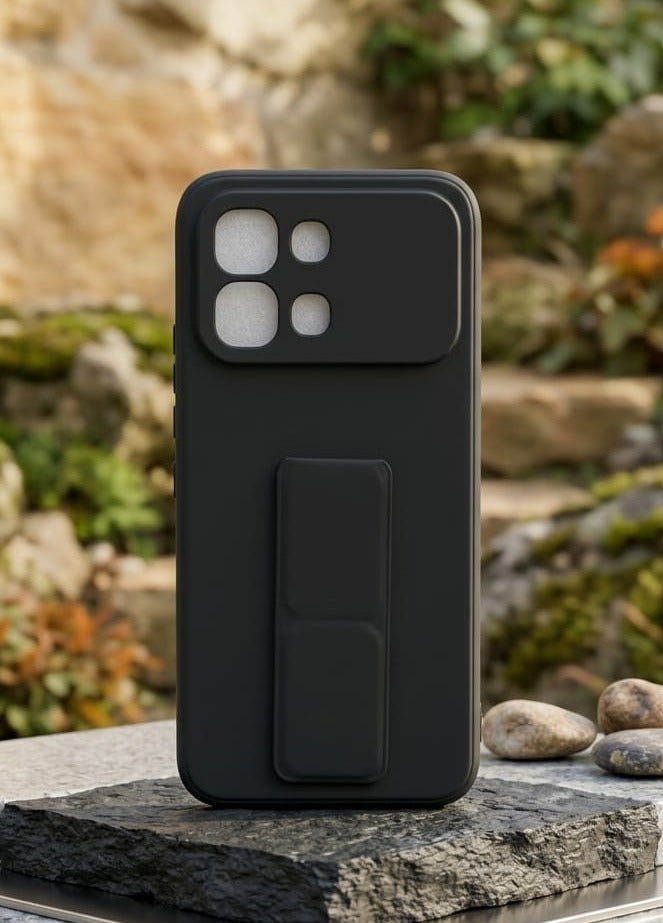 Infinix Note Edge Silicone Back Case Cover - TPU Silicone Case, Durable & Accurate Cut-outs - Scratch, Dust & Smudge Protection, Shockproof & Water-Proof Cover for Infinix Note Edge - Black