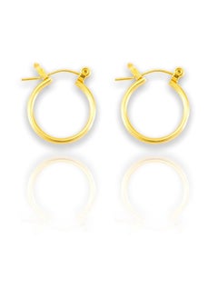 EAR GEAR 24K Gold Plated Earring 1/2 clicker hoop Made in USA  - Image 1