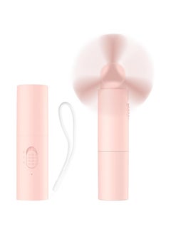 SYOSI Handheld Mini Fan, Small Hand Held Fan, Foldable Pocket Personal Fan, Portable Rechargeable, 3000mAh USB Battery Powered, 22+Hrs Runtime, Gifts for Women Girls Men Office, Travel, Outdoor, Pink  - Image 1