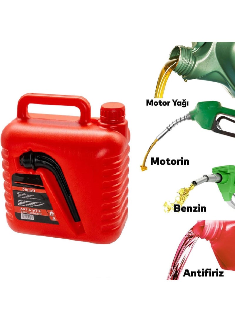 Nzb Plastic Drain Pipe Antistatic Gasoline Can 5 Liter Fuel Oil Diesel Transport Filling Fuel Storage  - Image 5