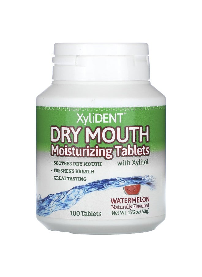 XyliDENT XyliDENT, Dry Mouth Moisturizing Tablets with Xylitol, Watermelon, 100 Tablets  - Image 1