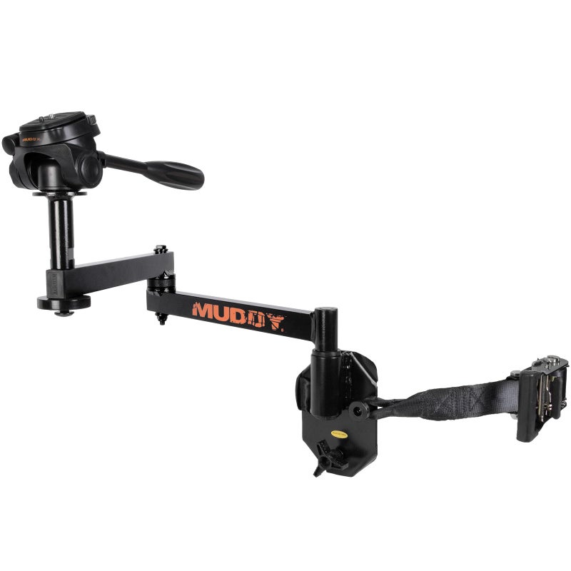 MUDDY Hunt Hard Compact Durable Aluminum Lightweight Ergonomic Portable EasytoInstall Silent Outdoor Camera Arm 24 Reach with Over 5 Points of Adjustment