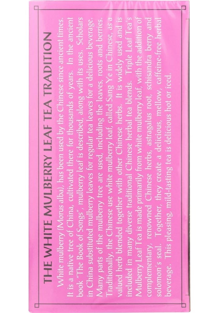 TRIPLE LEAF TEA MULBERRY LEAF, 20 BG, 6 pack - Image 4