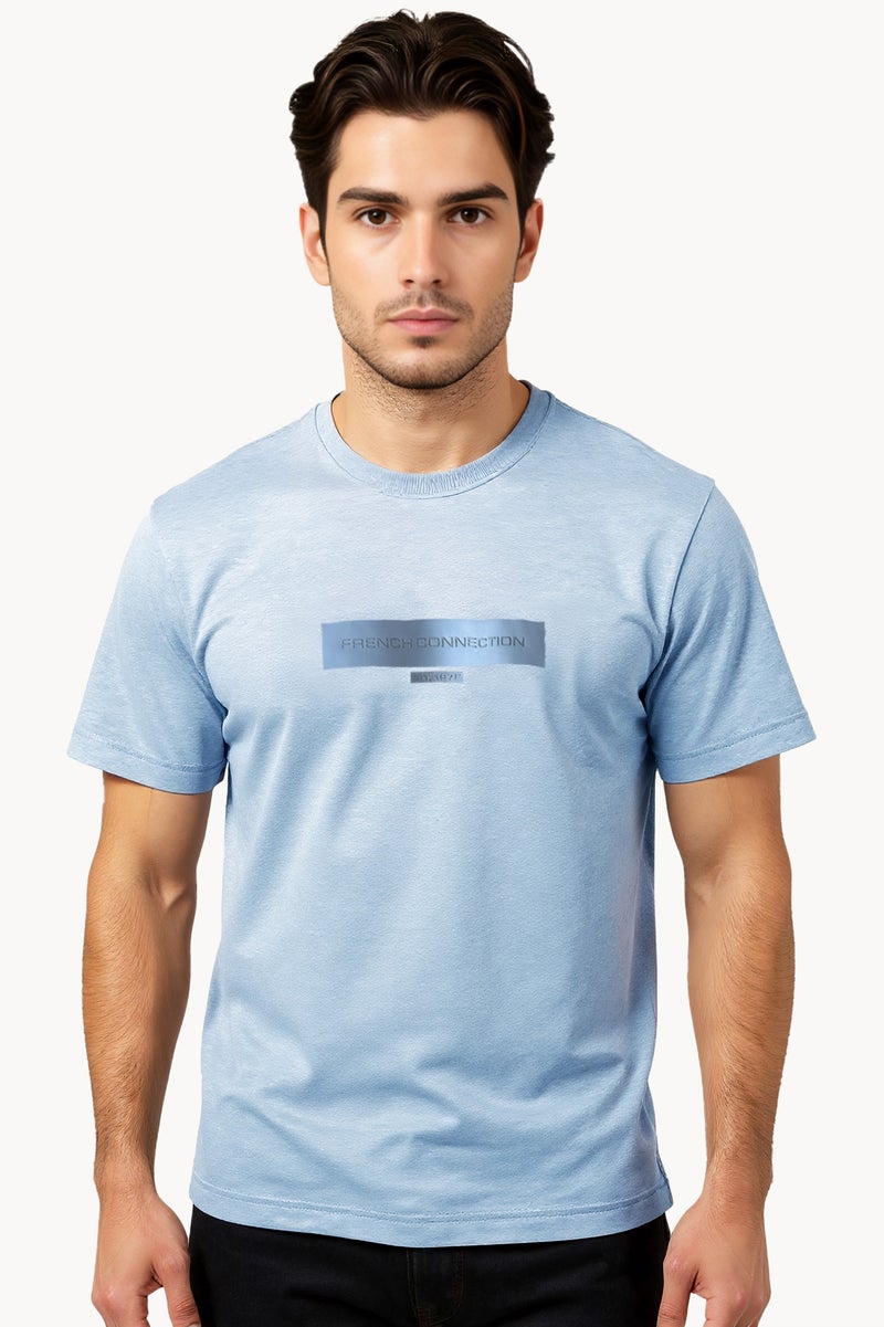 French Connection Tangle Rubber Print Logo Crew Neck T-Shirt  - Image 3