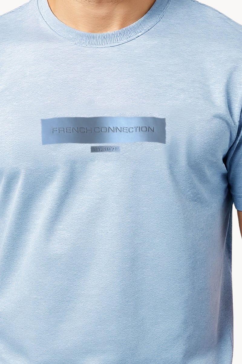 French Connection Tangle Rubber Print Logo Crew Neck T-Shirt  - Image 4