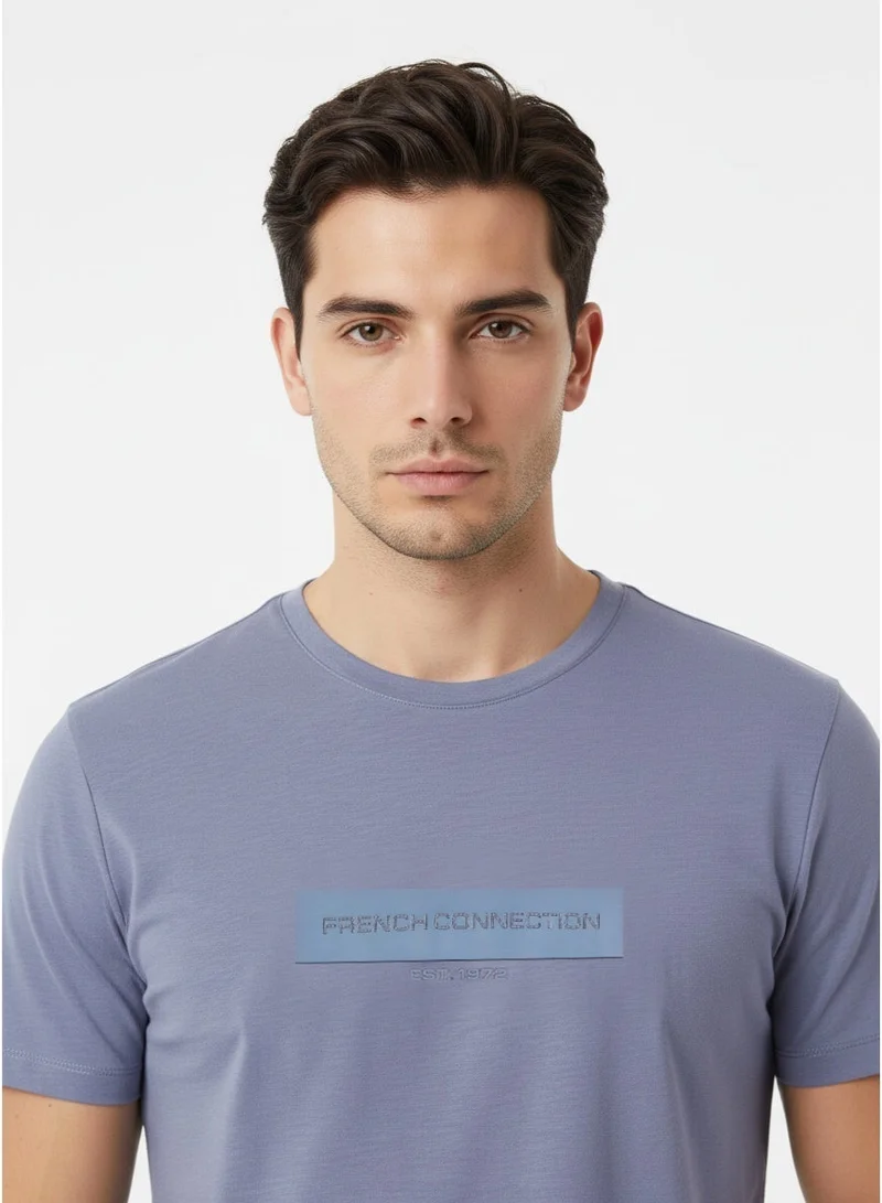 French Connection Tangle Rubber Print Logo Crew Neck T-Shirt