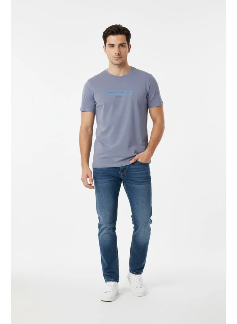 French Connection Tangle Rubber Print Logo Crew Neck T-Shirt