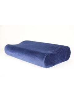 Max Comfort Max Comfort Memory Foam USA Neck Pain Prevention Pillow (50x30 x 11, Dark Blue)  - Image 1