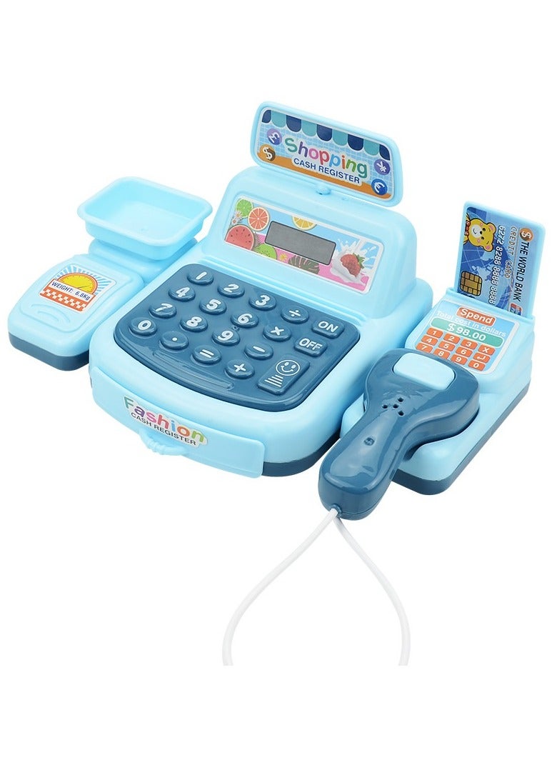 ماكدو ألعاب محاكاة للأطفال، نموذج صندوق تسجيل نقدي للسوبر ماركت، ألعاب منزلية، متجر صغير، صندوق تسجيل نقدي - Image 1