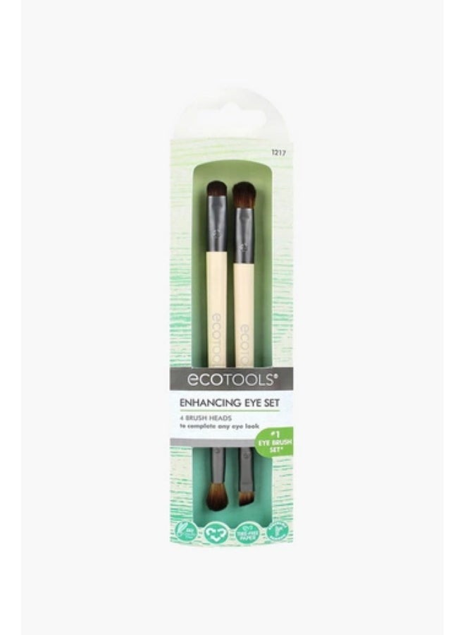 EcoTools 2-Piece Multi-Use Eye Brush Set – Eye Boosting Brushes