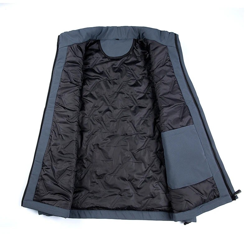 New Winter Stand-Up Collar Warm Casual Vest For Men And Women, Warm Outdoor Windproof And Waterproof Soft Shell Vest - Image 4